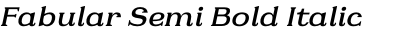 Fabular Semi Bold Italic